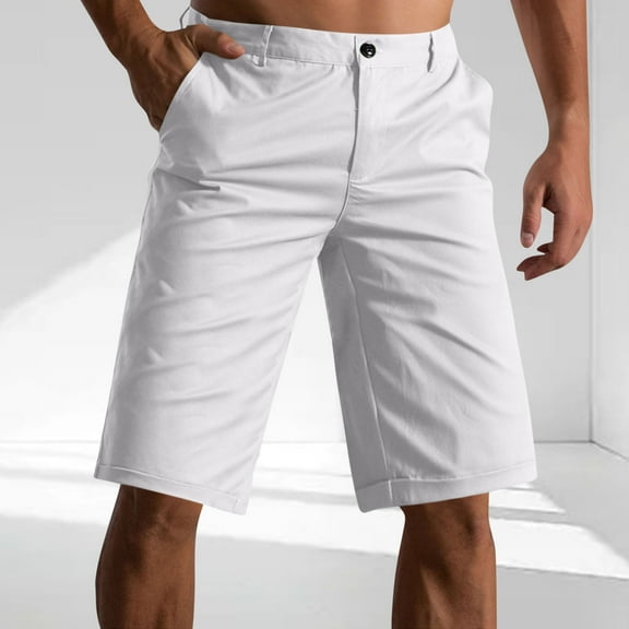 Njagoc3 Mens 5-Inch Straight Fit Cargo Shorts with Belt Loops - Quick-Dry Breathable Fabric for Summer Beach & Casual Wear