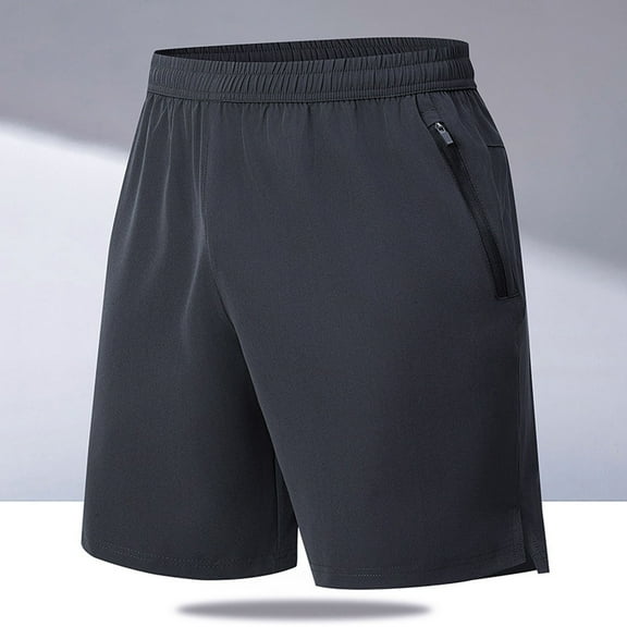 Njagoc3 Mens Basic Athletic Shorts, Elastic Waist, Moisture - Wicking, Summer Gym & Casual Wear