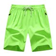 thumbnail image 1 of Njagoc3 Mens Basic Solid Casual Shorts, Lightweight Cotton Blend, Elastic Drawstring Waist, Summer Daily Errands, Home Lounging & Casual Walks, 1 of 6