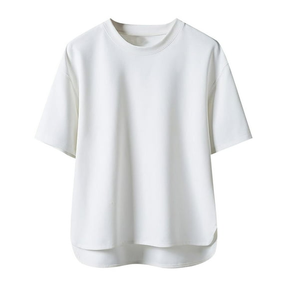 Njagoc3 Mens Classic Fit Solid Color Essential Tee Ultra Soft Brushed Cotton Short Sleeve Crew Neck Timeless Basic Wardrobe Staple