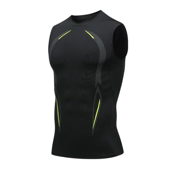 Njagoc3 Mens Compression Tank Top, Moisture - Wicking, Athletic Fit for Summer Gym Workouts & Sports Performance