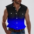 thumbnail image 1 of Njagoc3 Mens Denim Vest Tank Top, Sleeveless, Button - Down for Summer Casual Outings & Backyard BBQs, 1 of 6