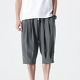 thumbnail image 1 of Njagoc3 Mens Harem Shorts, Drop - Crotch Design, Loose Fit for Summer Casual Yoga & Loungewear Days, 1 of 6