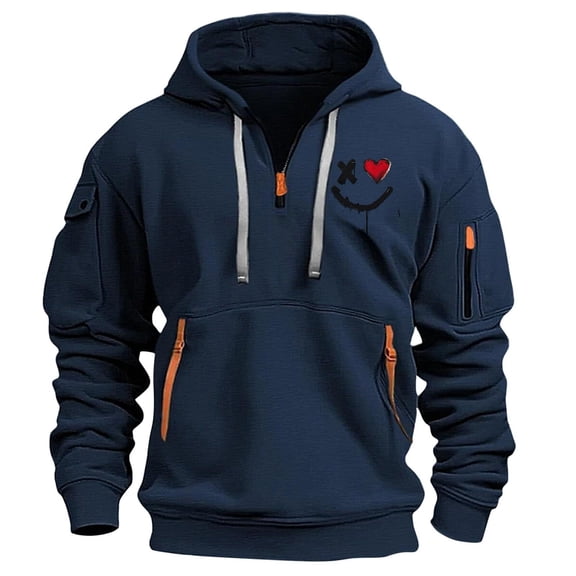 Njagoc3 Mens Long Sleeve Hoodie, Hooded Collar, Graphic Print, Unique and Stylish, Lightweight Fabric, Ideal for Winter Layering and Casual Gatherings
