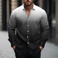 thumbnail image 1 of Njagoc3 Mens Long Sleeve Shirt, Classic Collar, Ombre Print, Comfortable and Skin-Friendly, Casual Fashion, Great for Daily Wear and Outdoor Activities, 1 of 6