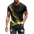 thumbnail image 1 of Njagoc3 Mens Ombre Sports Print Short - Sleeve T - Shirt, Regular Fit, Moisture - Wicking Fabric, Summer Fitness & Running, Performance Top, 1 of 6