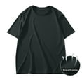 thumbnail image 1 of Njagoc3 Mens Oversized Solid Color T Shirt Comfortable Loose Fit Short Sleeve Crew Neck Streetwear Top, 1 of 6