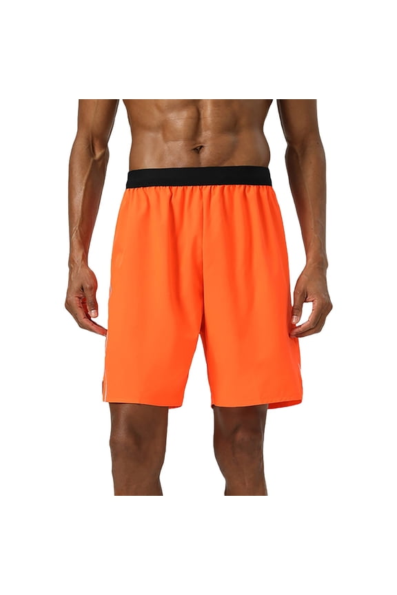 Mens Running Quick-Dry Shorts, Moisture-Wicking Fabric, Reflective Logos, Summer Marathon Training, Night Runs & Road Racing