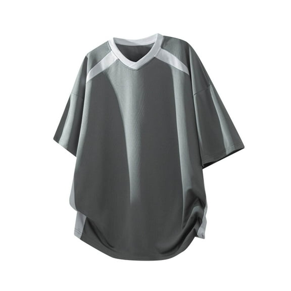 Njagoc3 Mens Short - Sleeve Contrast Athletic Tee, Moisture - Wicking, Team Sports & Training Top