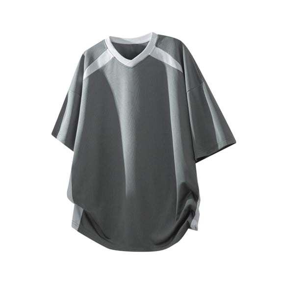 Njagoc3 Mens Short - Sleeve Contrast Athletic Tee, Moisture - Wicking, Team Sports & Training Top