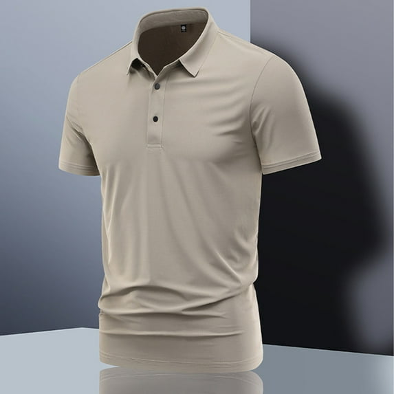 Njagoc3 Mens Short - Sleeve Classic Polo Shirt, Solid Color, Business Casual & Golf Top