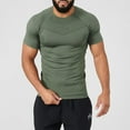 thumbnail image 1 of Njagoc3 Mens Short - Sleeve Compression Workout Tee, Body - Hugging Fit, Moisture - Wicking, Gym & Running Top, 1 of 6