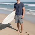 thumbnail image 1 of Njagoc3 Mens Short - Sleeve Vintage V - Neck Tee, Regular Fit, Soft Cotton, Summer Retro & Casual Top, 1 of 6