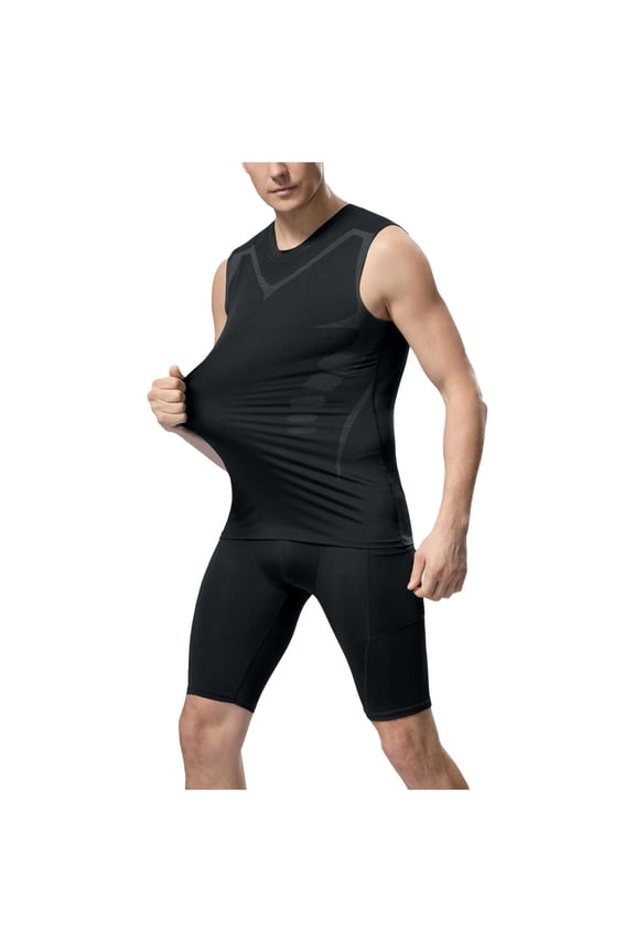 Mens Sleeveless One - Piece Workout Suit, Compression Fit for Muscle Support, Gym Training & Bodybuilding Outfit