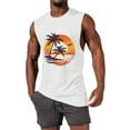 thumbnail image 1 of Njagoc3 Mens Sleeveless Sunset Graphic Tank, Muscle - Cut Armholes, Summer Beach & Outdoor Casual Vest, 1 of 6