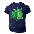 thumbnail image 1 of Njagoc3 Mens Summer Short Sleeve T-Shirt, Crew Neck, St. Patrick's Day Print, Soft and Comfortable Fabric, Casual Style, Perfect for Daily Wear and Holiday Celebrations, 1 of 6