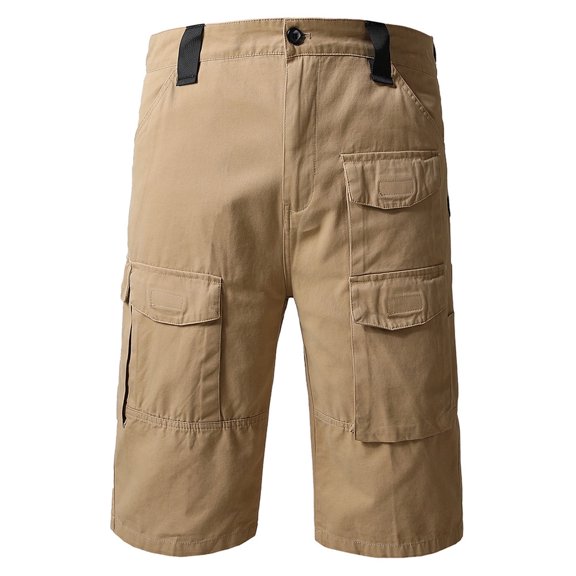 Njagoc3 Mens Tactical Cargo Shorts, Multi - Functional Pockets, Camo & Solid, Summer Military - Style & Outdoor