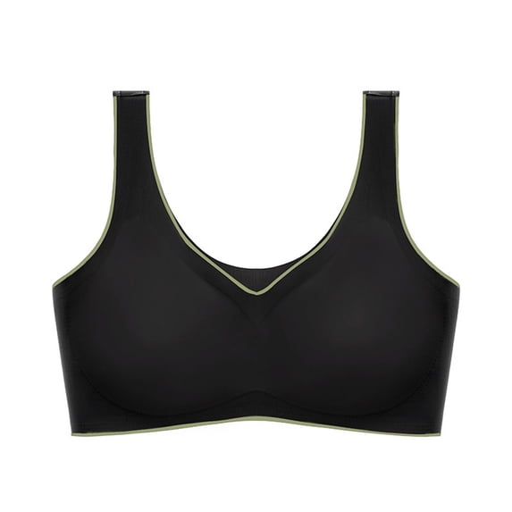 Njagoc3 Minimalist Racerback Sports Bra Non-Padded Wireless Comfort Everyday Lounge Top for Womens