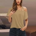 thumbnail image 1 of Njagoc3 Oversized Off-Shoulder T-Shirt - Slouchy Asymmetrical Neckline, Soft Cotton Lounge Top, Casual Everyday Wear, 1 of 6