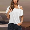thumbnail image 1 of Njagoc3 Oversized Off-Shoulder T-Shirt - Slouchy Asymmetrical Neckline, Soft Cotton Lounge Top, Casual Everyday Wear, 1 of 6