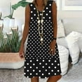 thumbnail image 1 of Njagoc3 Plus Size Womens Sleeveless Polka Dot Flowy Mini Dress for Beach Vacations & Weekend Escapes, 1 of 6