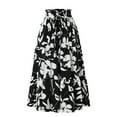 thumbnail image 1 of Njagoc3 Printed Midi Skirts with Floral & Leaf Patterns, Assorted Designs, Modern Casual Wardrobe, 1 of 5