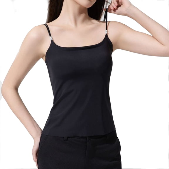 Njagoc3 Sleeveless Solid Color Bandeau Top for Women - Simple Style in Breathable Cotton Jersey