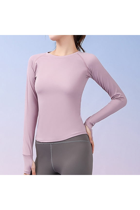 Solid Color Turtleneck Slim-Fit Long Sleeve Blouse for Women,Purple,XL