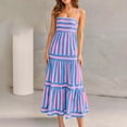 thumbnail image 1 of Njagoc3 Sophisticated Womens Collarless A-Line Dress with Pure Color and Lightweight Fabric for Summer, 1 of 6