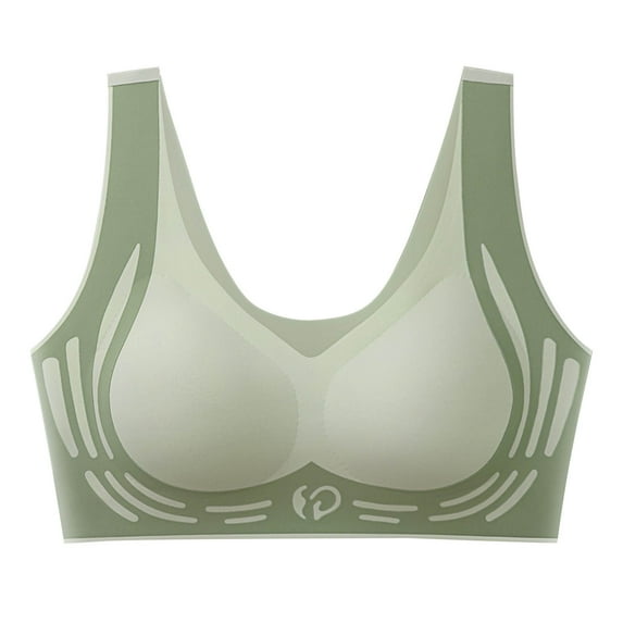 Njagoc3 Sports Bra Plus Size Wireless Vintage Inspired Racerback Workout Top for Womens