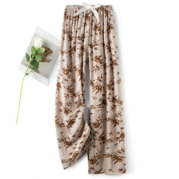 Njagoc3 Summer Breeze Printed Casual Pants Lightweight Rayon UPF 51+ for Womens