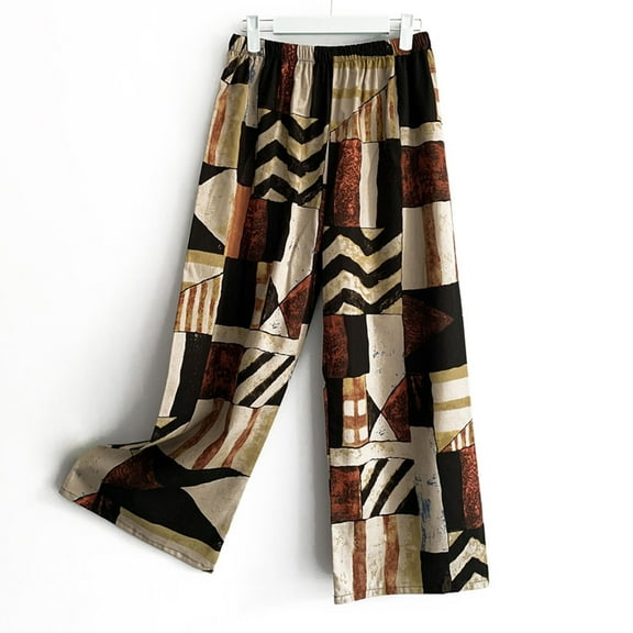 Njagoc3 Summer Breeze Printed Casual Pants Lightweight Rayon UPF 69+ for Womens
