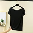 thumbnail image 1 of Njagoc3 Summer Essential Slub Knit Tee - Casual Off-Shoulder Crop Top,TikTok Viral Y2K Streetwear,Cotton Slouchy Lounge Tee for women, 1 of 6