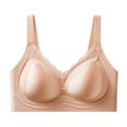thumbnail image 1 of Njagoc3 Wireless Bras for Women Adjustable Breathable Bra Thin Lace Gather Bra Rimless Daily Bra, 1 of 6