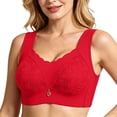 thumbnail image 1 of Njagoc3 Wireless Bras for Women Beautiful Back Lace Side Support Lifting Adjustable Everyday Bra, 1 of 6