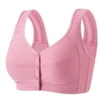 thumbnail image 1 of Njagoc3 Wireless Bras for Women Plus Size Front Button Wide Straps Seamless Comfortable Everyday Daily Bra, 1 of 5