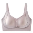 thumbnail image 1 of Njagoc3 Wireless Bras for Women V Neck Wide Straps Seamless Comfortable Underwire Free Daily Bra, 1 of 6