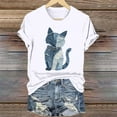 thumbnail image 1 of Njagoc3 Women Print T-Shirt Casual Short Sleeve Crew Neck Graphic Tee, 1 of 4