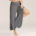 thumbnail image 1 of Njagoc3 Women Sack Drawstring Fold Floor Cargo Pants Straight Leg Wide Leg Pants, 1 of 6