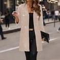 thumbnail image 1 of Njagoc3 Women Tweed Blazer Jacket Single Breasted Elegant Office Work Outerwear, 1 of 6
