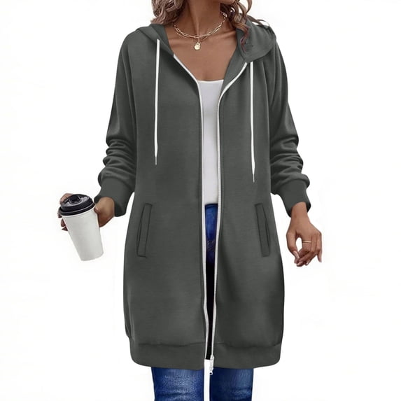 Njagoc3 Women Windbreaker Lightweight Hooded Zip Up Outerwear Casual Jacket