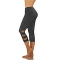 thumbnail image 1 of Njagoc3 Women's Capri Length Leggings - Knee-Length Stretchy Active & Casual Wear, 1 of 6