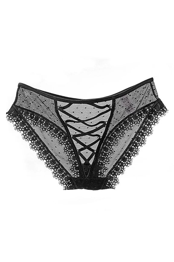 Women's Crisscross Strappy Lace Panties - Stylish Design Casual & Date Wear