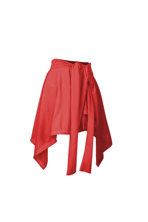 Women's Fashion Wrap Skirt - Yoga Dance Cover Up Skirt with Adjustable Ties, Flowy High Slit Ballet Skirt for Beach & Studio, Stylish Layered Hip Scarf