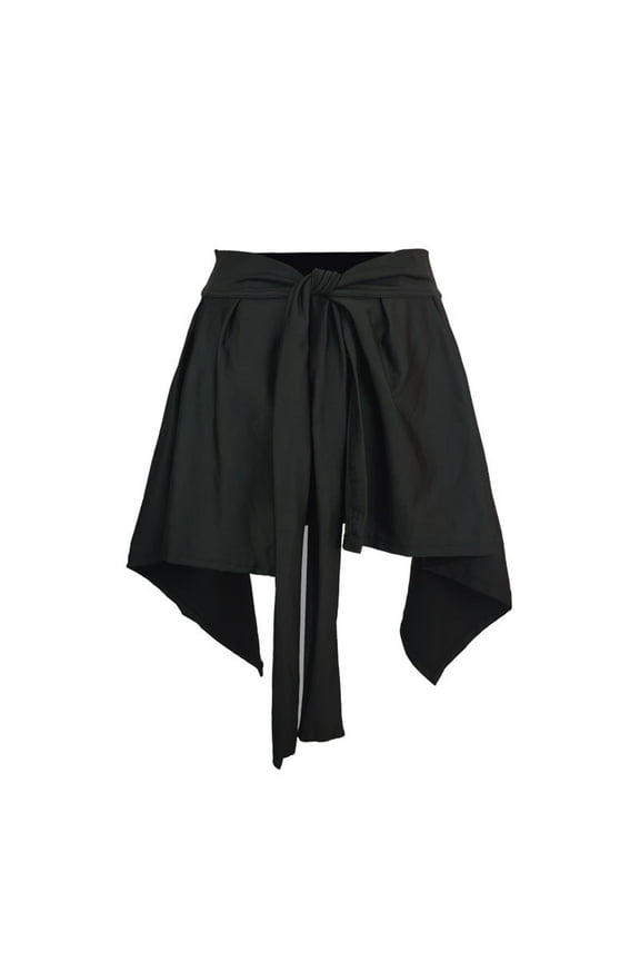 Women's Fashion Wrap Skirt - Yoga Dance Cover Up Skirt with Adjustable Ties, Flowy High Slit Ballet Skirt for Beach & Studio, Stylish Layered Hip Scarf