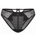 thumbnail image 1 of Njagoc3 Women's Lace Trim Mesh Panties - Sheer Feminine Everyday & Sleep Wear, 1 of 1