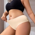 thumbnail image 1 of Njagoc3 Women's Seamless High Waisted Briefs - No Show Stretch Underwear 1PC for Daily & Workout Wear, 1 of 1