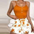 thumbnail image 1 of Njagoc3 Women's Sleeveless Button-Front Camisole & Short Set - Patterned, Feminine Style, Summer & Sleep Wear, 1 of 3