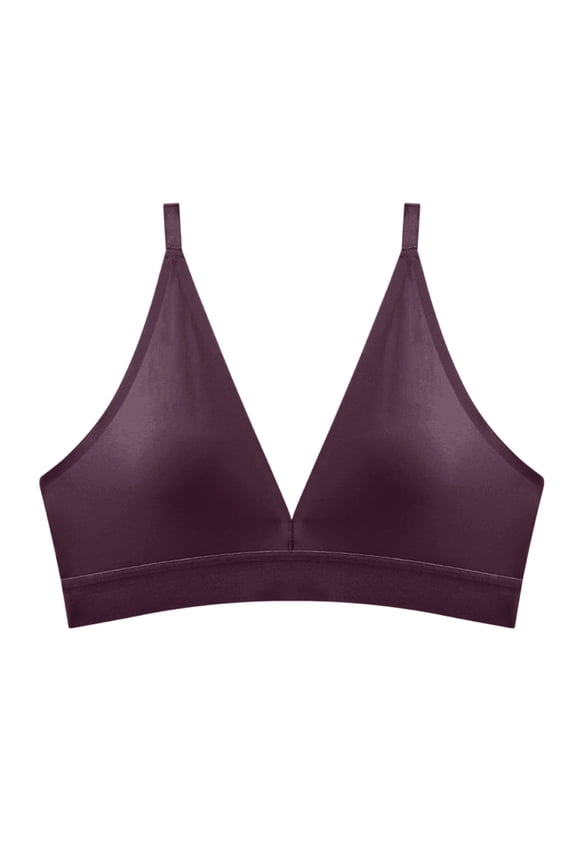 Women's Strappy Back Sports Bra Non Wire Push Up Fixed Padding Low Impact Dance Bra