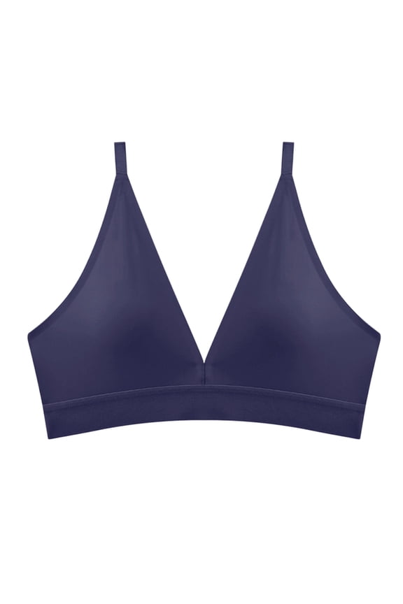 Women's Strappy Back Sports Bra Non Wire Push Up Fixed Padding Low Impact Dance Bra